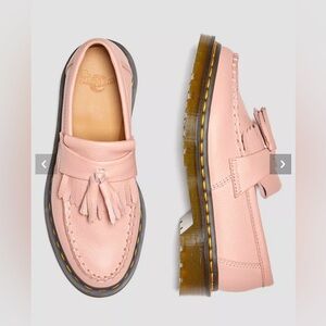 Dr. Marten’s Adrian Women’s Virginia Leather Tassled Loafer in Peach Beige